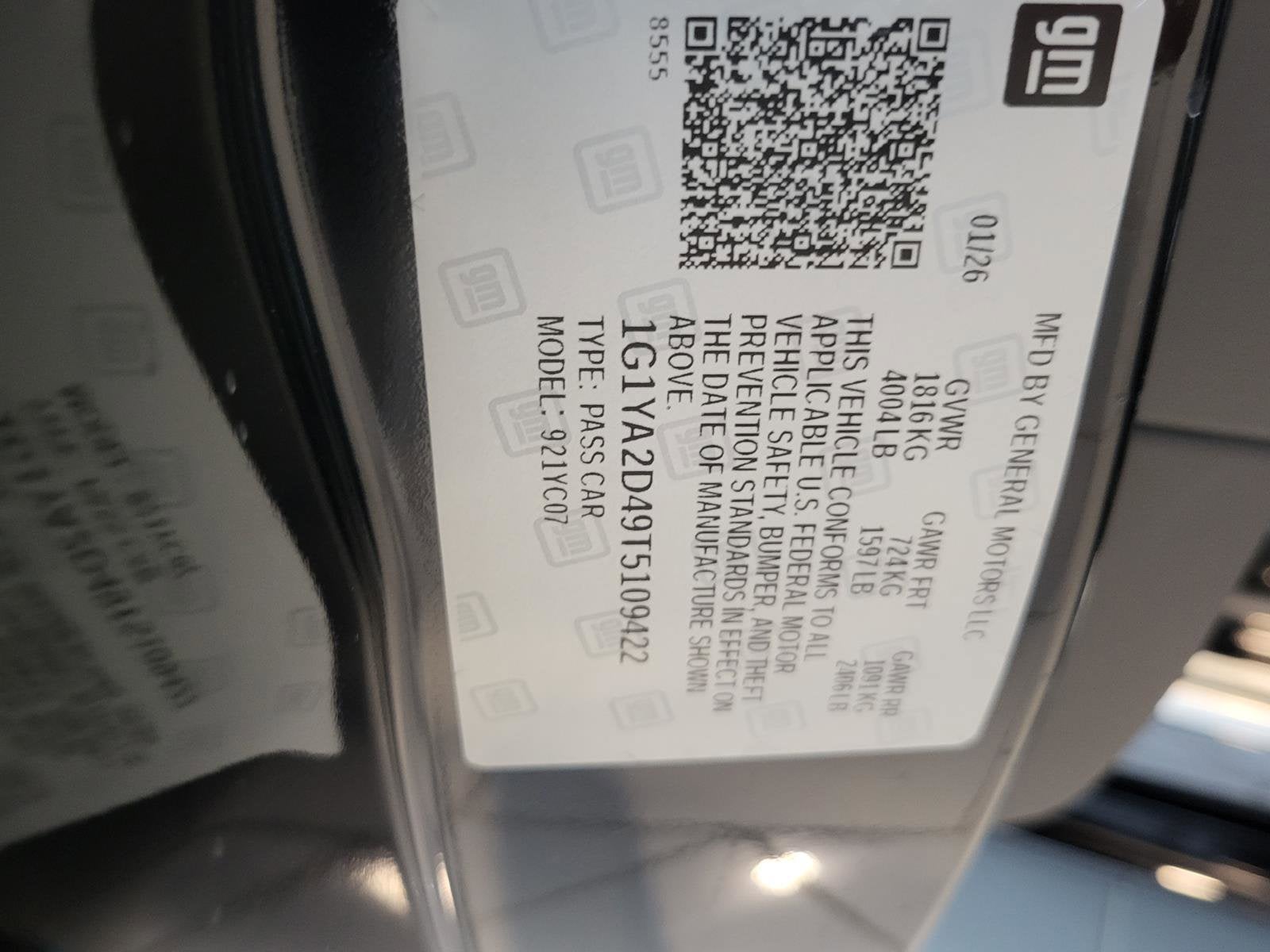 2026 Chevrolet Corvette Stingray 1LT