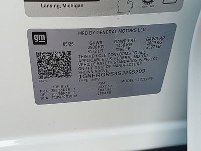 2025 Chevrolet Traverse LT