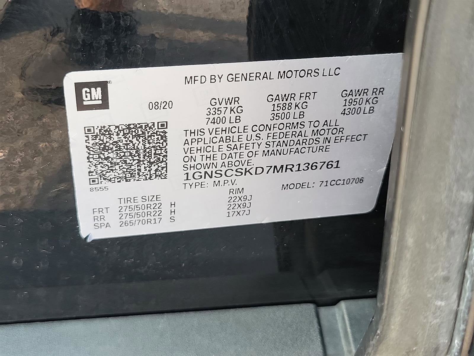 2021 Chevrolet Tahoe Premier