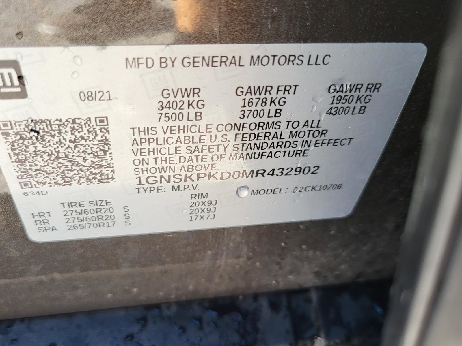 2021 Chevrolet Tahoe Z71