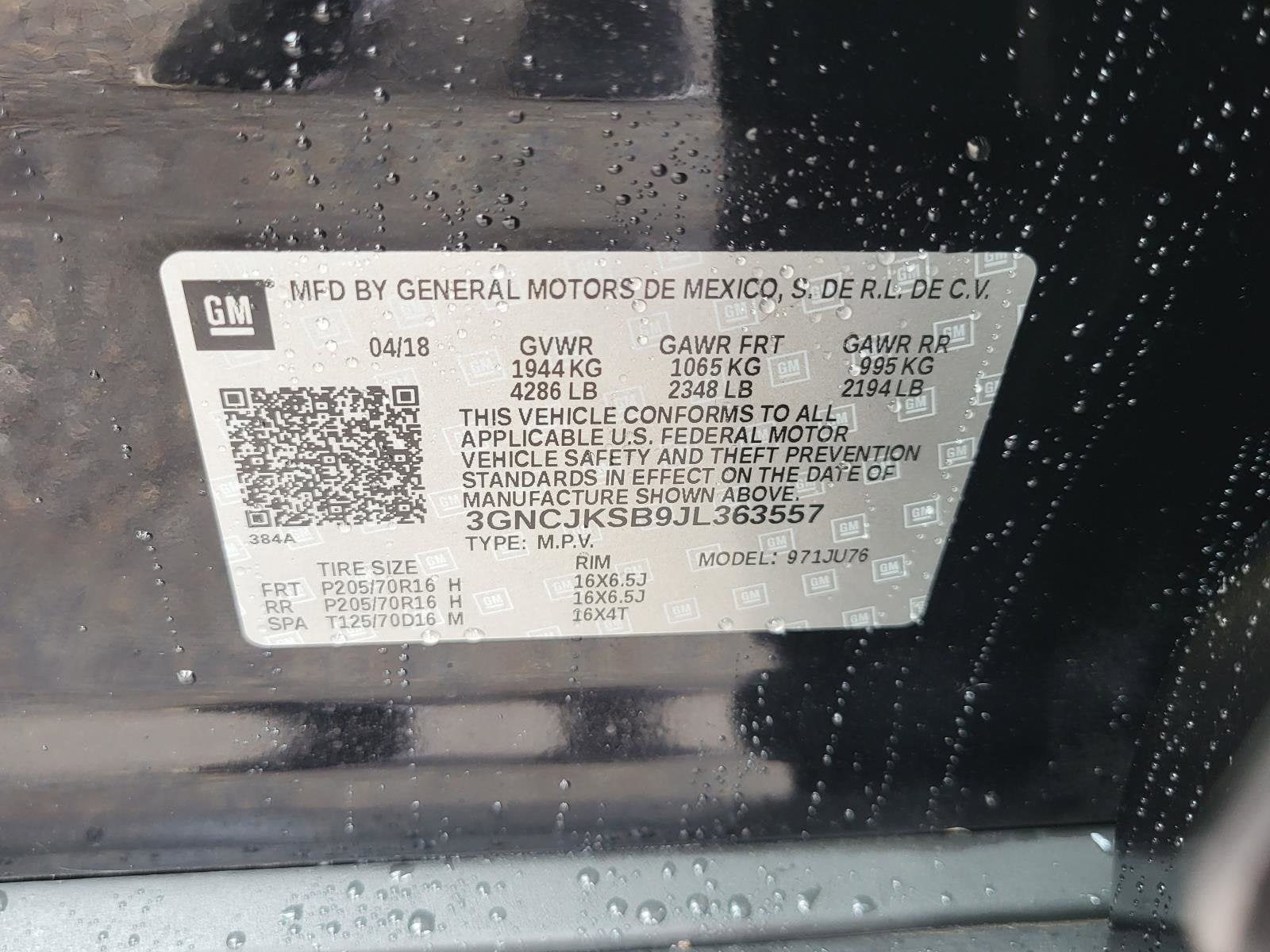 2018 Chevrolet Trax LS