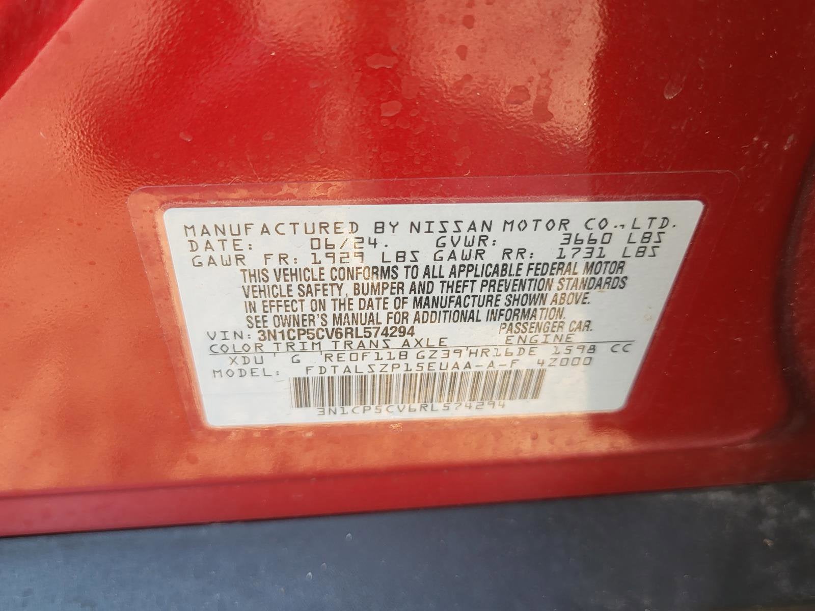 2024 Nissan Kicks SV Xtronic CVT